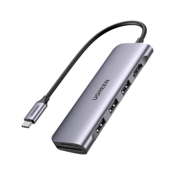 UGreen 6 in 1USB-C Multifunction Adapter (3 x USB-A / HDMI / 1 x SD Card Slot / 1 x TF Card Slot / CM195) [ 70410 ]
