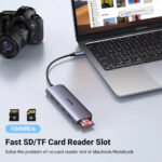UGreen 6 in 1USB-C Multifunction Adapter (3 x USB-A / HDMI / 1 x SD Card Slot / 1 x TF Card Slot / CM195) [ 70410 ]