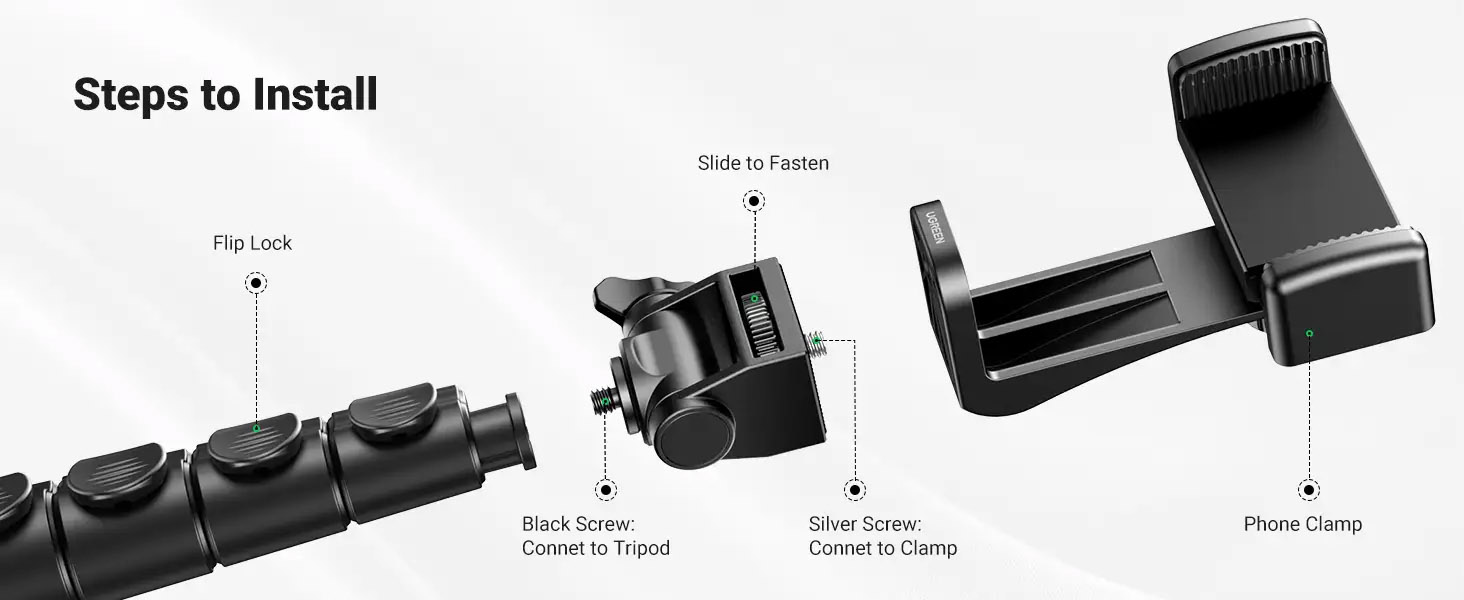 UGreen Selfie Stick Tripod With Bluetooth Remote [ LP680 / 15609 ]