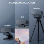 Aukey 1080P Webcam (2.0 Megapixels / USB / Dual Stereo Microphones) [ PC-W3 ]