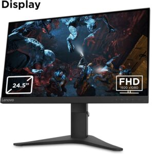 Lenovo G25-10 25" FHD Gaming Monitor | TN Panel | 144 Hz |1 ms | HMDI | DP - Black - Image 2