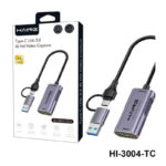 Haing USB-C And USB-A 3.0 HDMI Capture 4k 30Hz [ Hi-3004-TCH ]