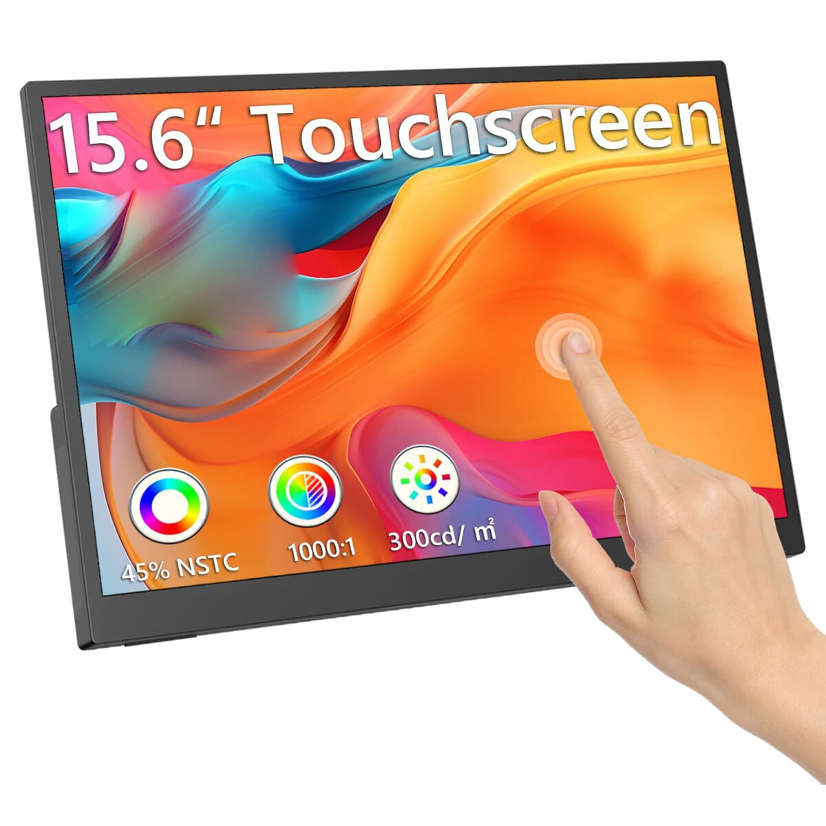 touch plastic portable monitor