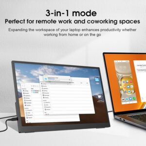 Full HD touch portable monitor - 15.6" screen size - 60Hz - Image 4