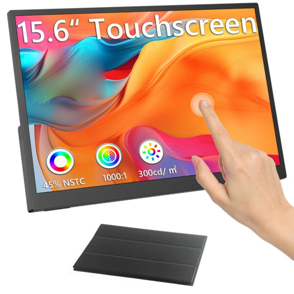 touch leather portable monitor