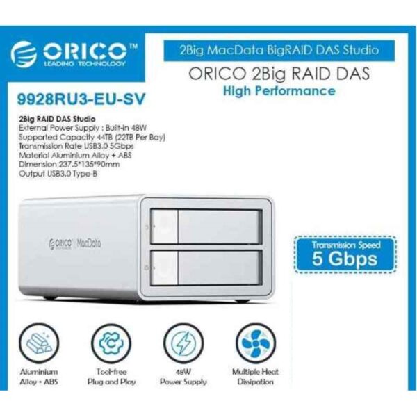 ORICO 2Bay HDD Enclosure