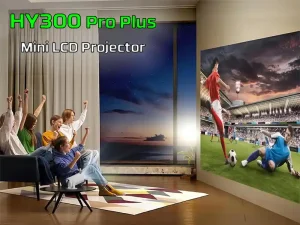 HY300 Pro Plus mini LCD Projector (720p/Wi-Fi/Bluetooth/Cast/HDMI-in/8GB Storage/1GB RAM/Android 14)(X1BR) - Image 4