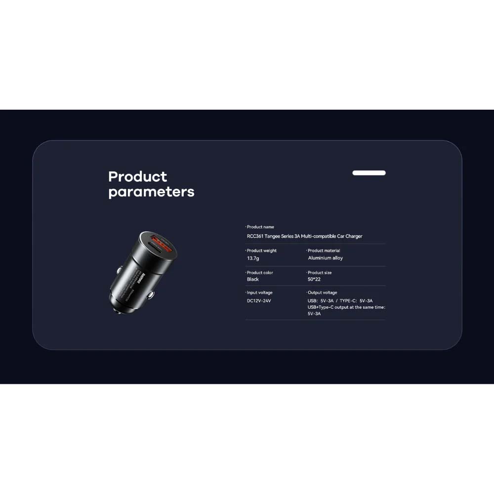 Remax RCC361 Car Charger