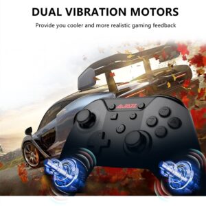 Ajazz G180 Bluetooth 5.0 Pro Controller Gamepad Compatible with Switch/Switch Lite, Double Vibration and Wake up Function, Grey - Image 4
