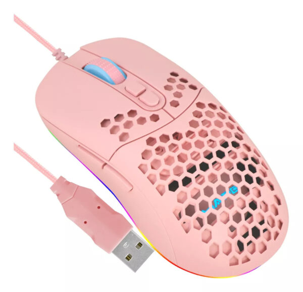 Haing Gaming Mouse Pink