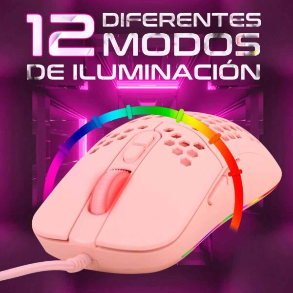 Haing Gaming Mouse Pink