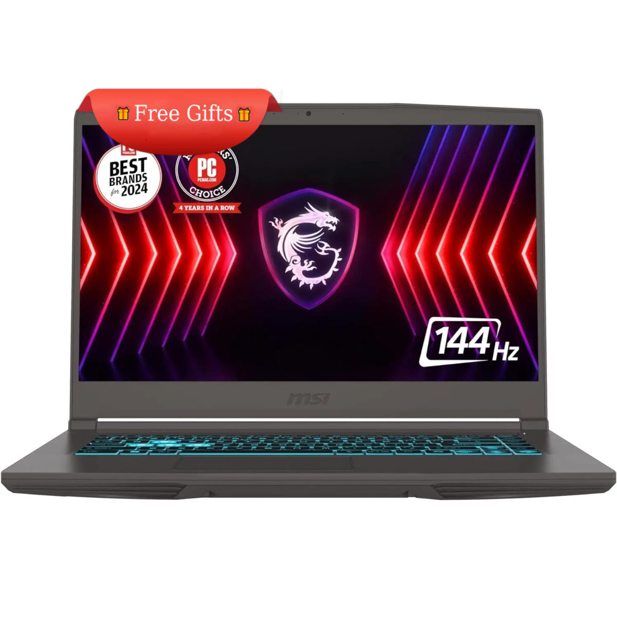 MSI Thin 15 B13UC gaming laptop - Core i5 13th Gen - RTX 3050 4GB - 16GB RAM - 512GB SSD - 15.6" FHD 144Hz - Win 11 - B13UC-1000US 🎁 Free Gifts 🎁 - Image 1