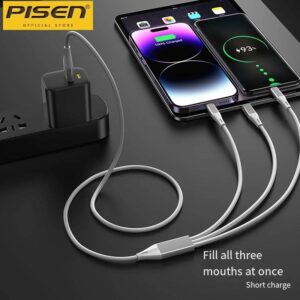 PISEN 3in1 Braided Cable 