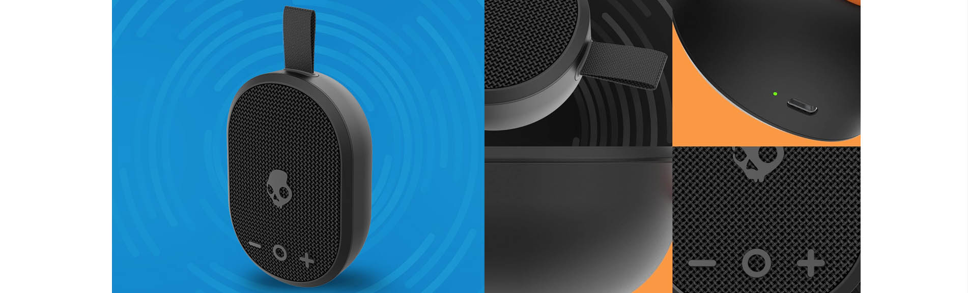Skullcandy OUNCE Bluetooth Portable Speaker Black [ 2SKSK1844B0L2 ]