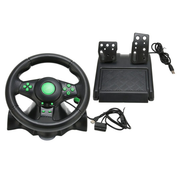 Steering Wheel 4 in 1 Vibration 180° Rotation for (PC / PS4 / PS3 / XBOX 360)