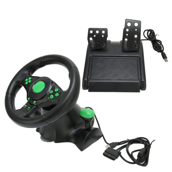 Steering Wheel 4 in 1 Vibration 180° Rotation for (PC / PS4 / PS3 / XBOX 360)