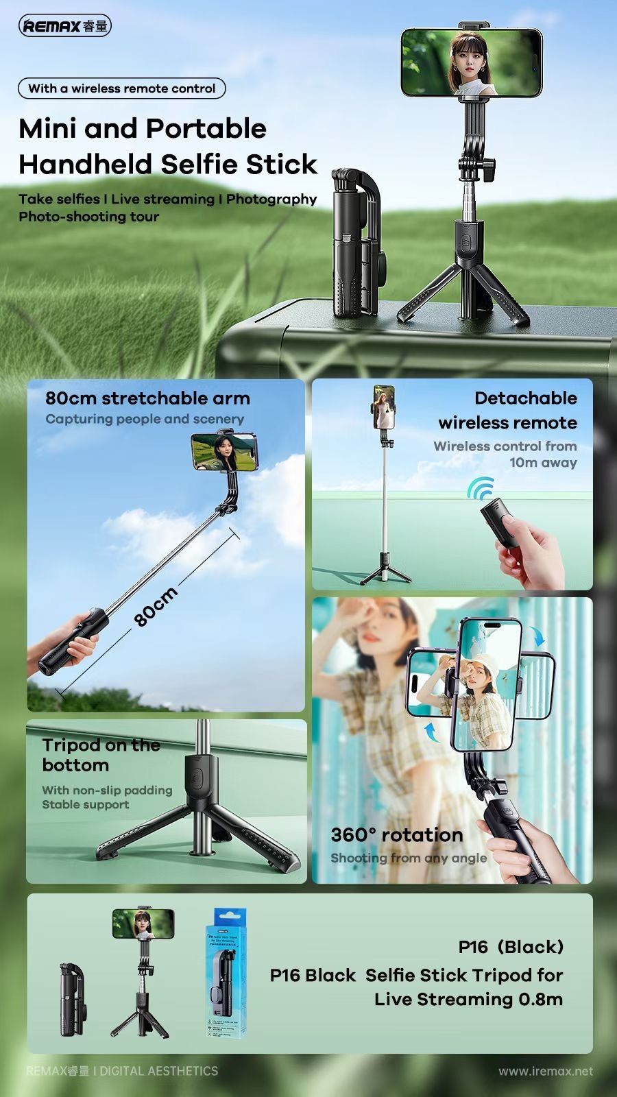 Remax Slefie Stick P16