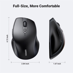 UGreen Ergonomic Wireless Bluetooth Mouse MU101 90395