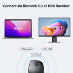 UGreen Ergonomic Wireless Bluetooth Mouse MU101 90395