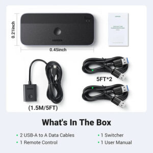 UGreen USB 3 Sharing Switch 2-in 4-Out CM662 15705