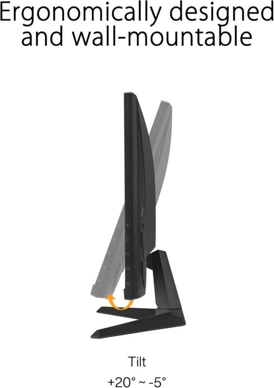 ASUS TUF Gaming Monitor – 24" | FHD | 180Hz | IPS | 1ms (GTG) | G-Sync compatible | 99% sRGB -  VG249Q3A - Image 4