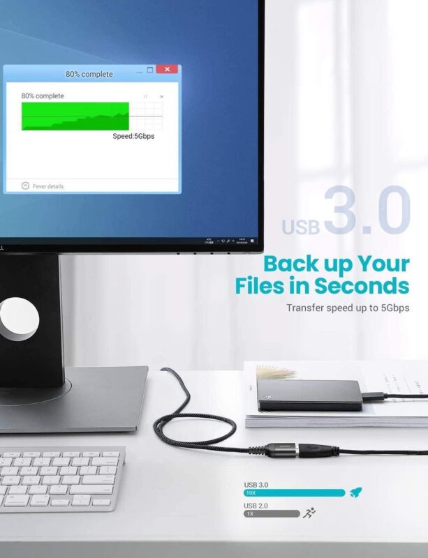 USB-A braided Extension Cable