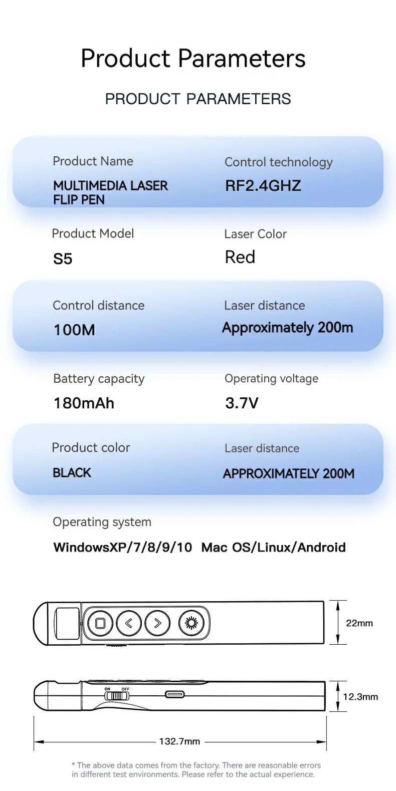 Wireless Laser Pointer S7