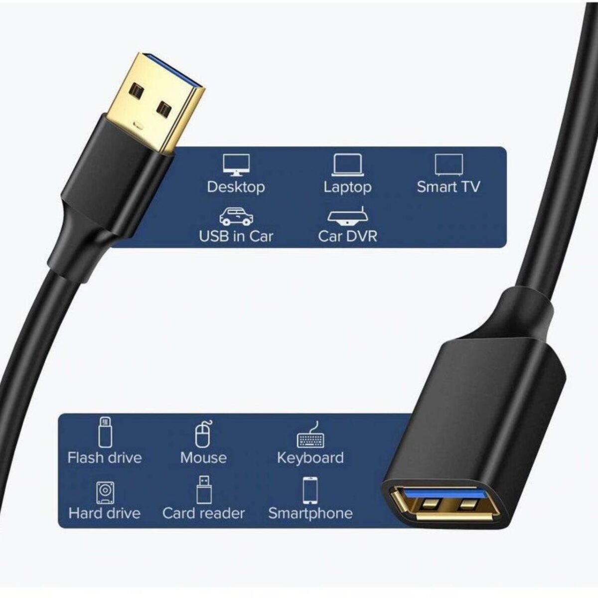 USB-A 1m Extension Cable