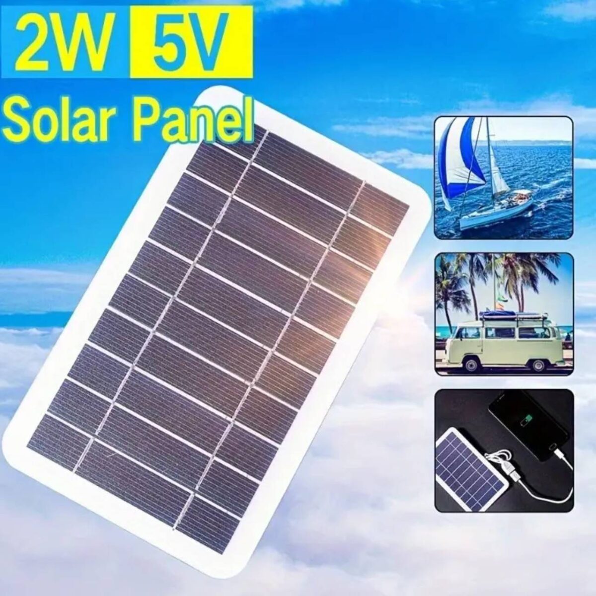 Portable Solar Panel 5V/2W