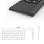 Wireless Keyboard Touchpad/Numeric built-in