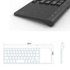 Wireless Keyboard Touchpad/Numeric built-in