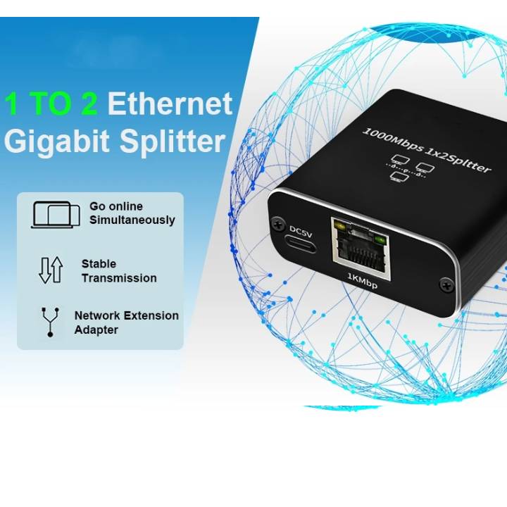 Network Splitter 1-to-2 Ways
