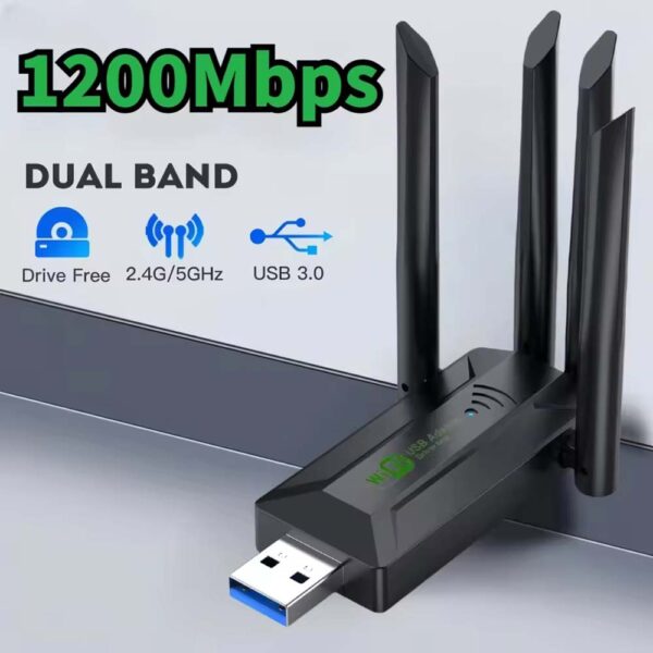 USB Adapter Ac1200 Wi-Fi