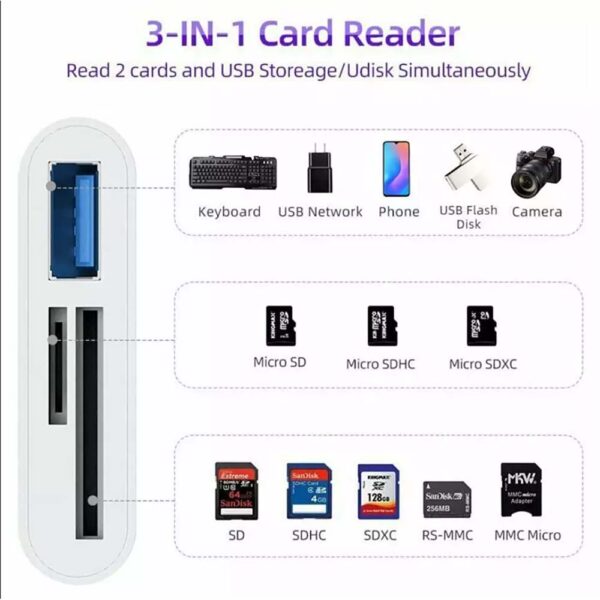 Type-C Adapter 3-in-1 30cm