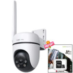 TP-Link Tapo Outdoor 4G LTE Camera " 360 Degree Tracking IP66 Weatherproof 1080 FHD PoE Power Starlight Color " Tapo C501GW + Free 64GB memory card