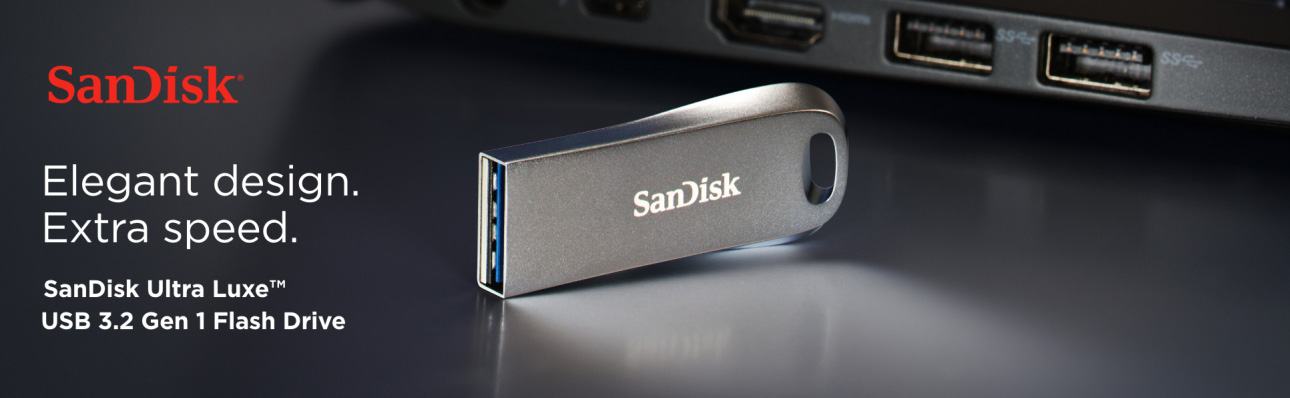 SanDisk 512GB Ultra Luxe USB 3.2 Gen 1 Flash Drive