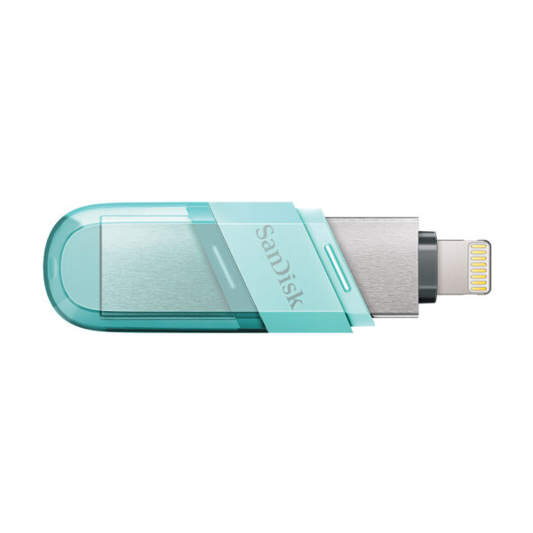 SanDisk iXpand Flash Drive Flip 128GB For iPad, iPhone (Ice Mint) [ SDIX90N-128G-GN6NJ ]