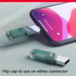 SanDisk iXpand Flash Drive Flip 128GB For iPad, iPhone (Ice Mint) [ SDIX90N-128G-GN6NJ ]