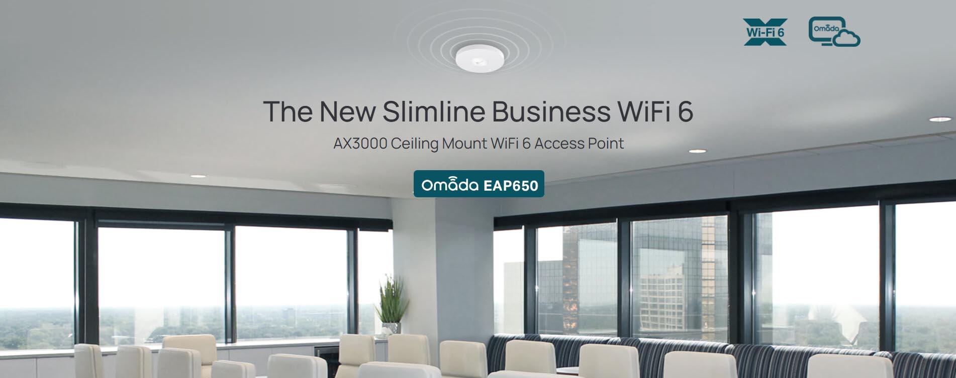 TP-Link AX3000 Ceiling Mount WiFi 6 Access Point [ EAP653 ]