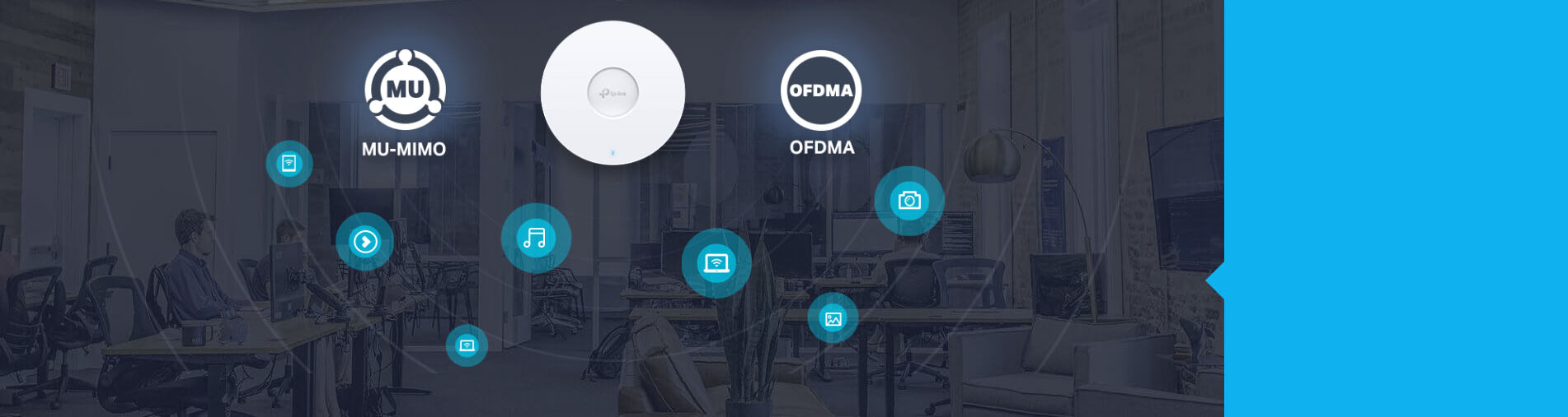 TP-Link AX3000 Ceiling Mount WiFi 6 Access Point [ EAP653 ]