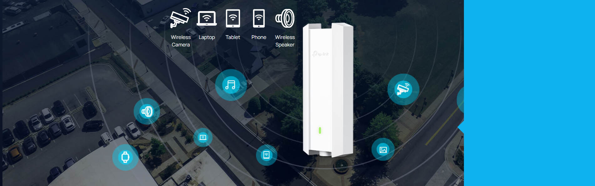 TP-Link AX3000 Indoor/Outdoor WiFi 6 Access Point [ EAP650-Outdoor ]