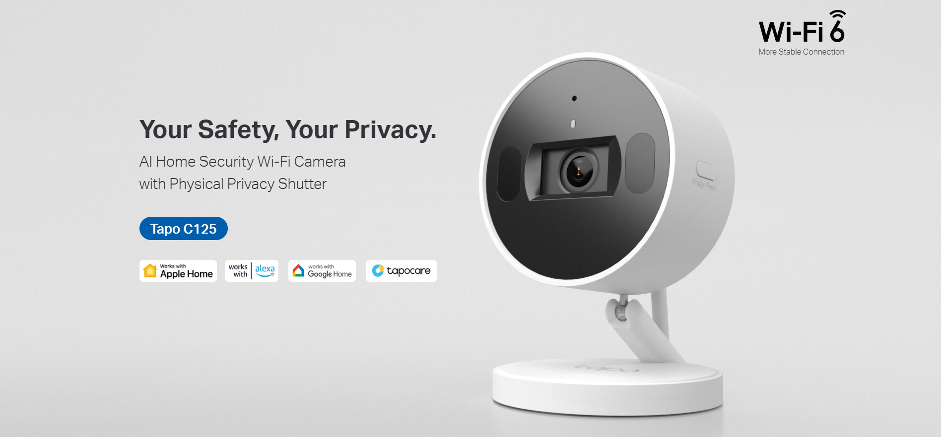 TP-Link Tapo AI Home Security Wi-Fi Camera [ Tapo C125D ]