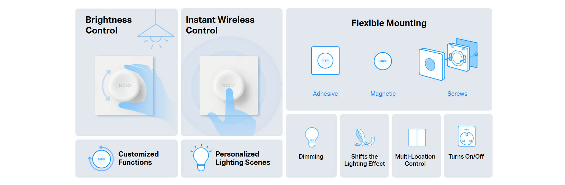 TP-Link Tapo Smart Remote Dimmer Switch [ Tapo S200D ]