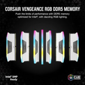 CORSAIR VENGEANCE 2x32GB RAM  CL32 Memory Kit RGB — White - CMH64GX5M2B6400C32W - Image 4