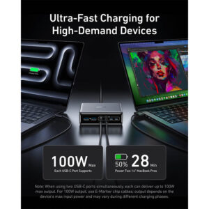 Anker Prime Charger (200W / 6-Ports / GaN) Supercharged Multi-Port Desktop Charging Station [ A2683341 ]