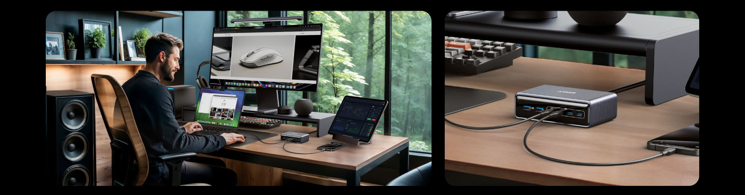 Anker Prime Charger (200W / 6-Ports / GaN) Supercharged Multi-Port Desktop Charging Station [ A2683341 ]