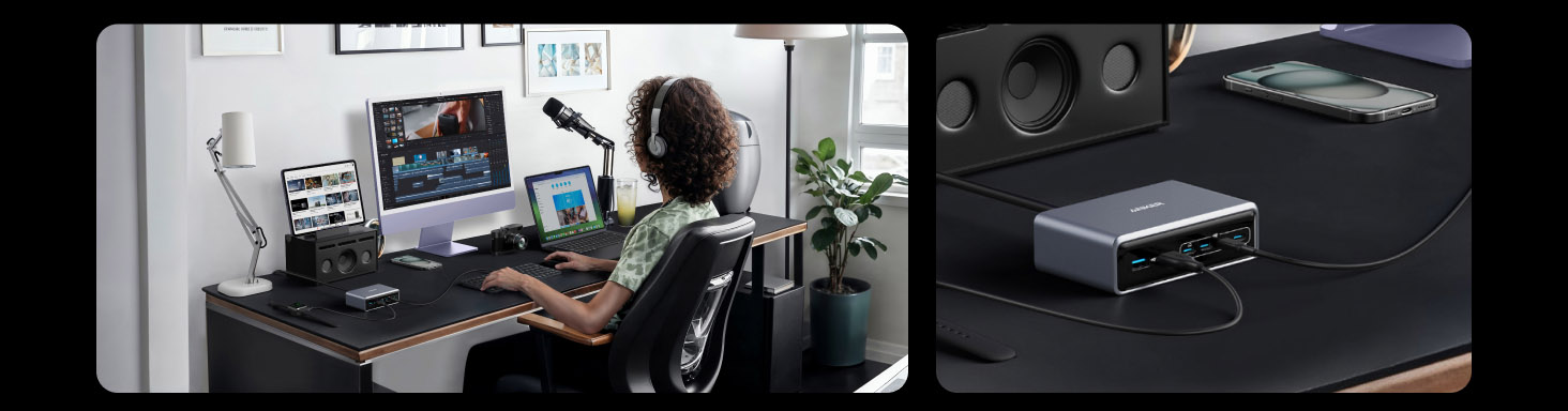 Anker Prime Charger (200W / 6-Ports / GaN) Supercharged Multi-Port Desktop Charging Station [ A2683341 ]