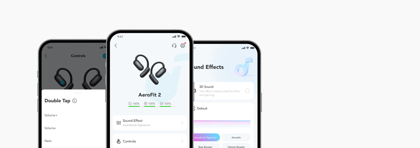 Anker Soundcore AeroFit 2 Adjustable Open-Ear Wireless Earbuds Black [ A3874H11 ]