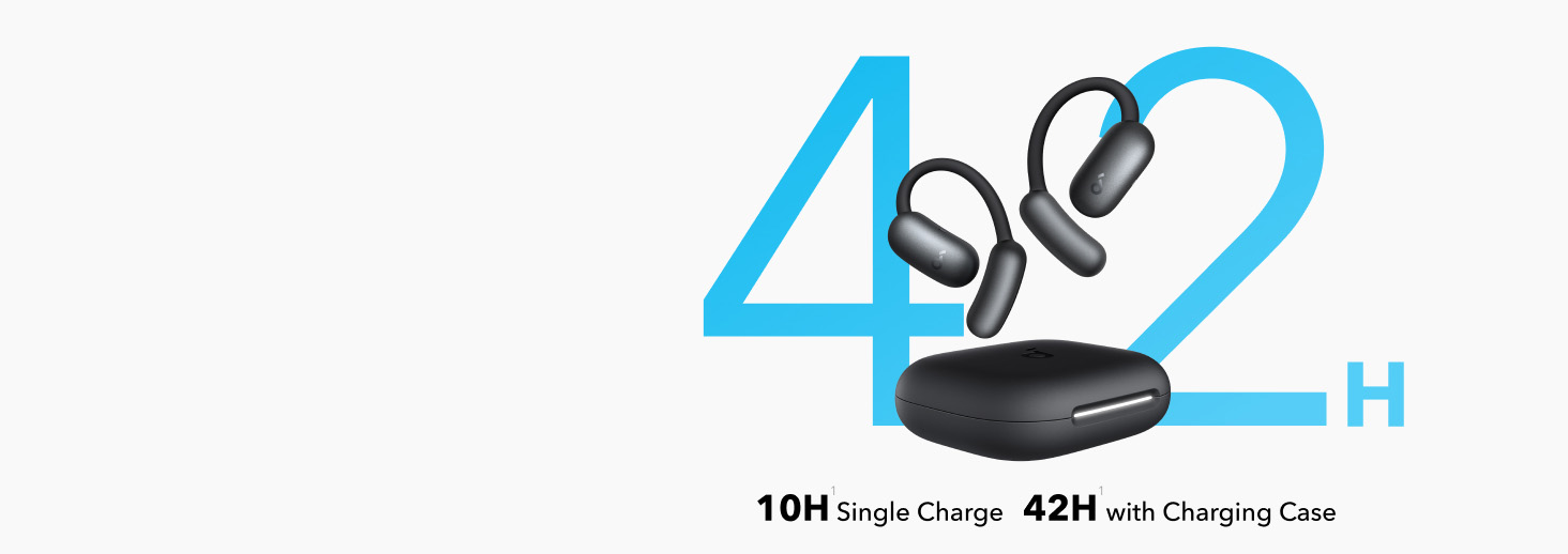 Anker Soundcore AeroFit 2 Adjustable Open-Ear Wireless Earbuds Black [ A3874H11 ]