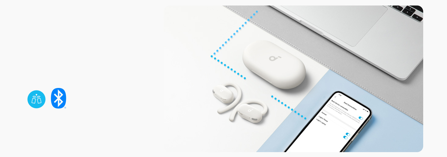 Anker Soundcore V20i Open-Ear Earbuds White [ A3876H21 ]